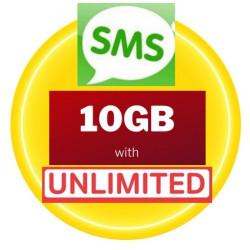 10Gb to Unlimited Data - Có thể nhắn & nhận tin SMS