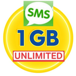 1Gb to Unlimited Data - Có thể nhắn & nhận tin SMS